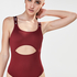 HKMX Tight Closure Swimsuit, Red