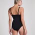 Shaping Scallop Swimsuit, Black