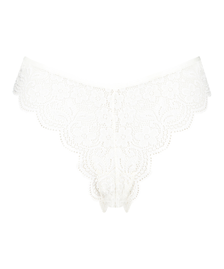 High leg Brazilian, White