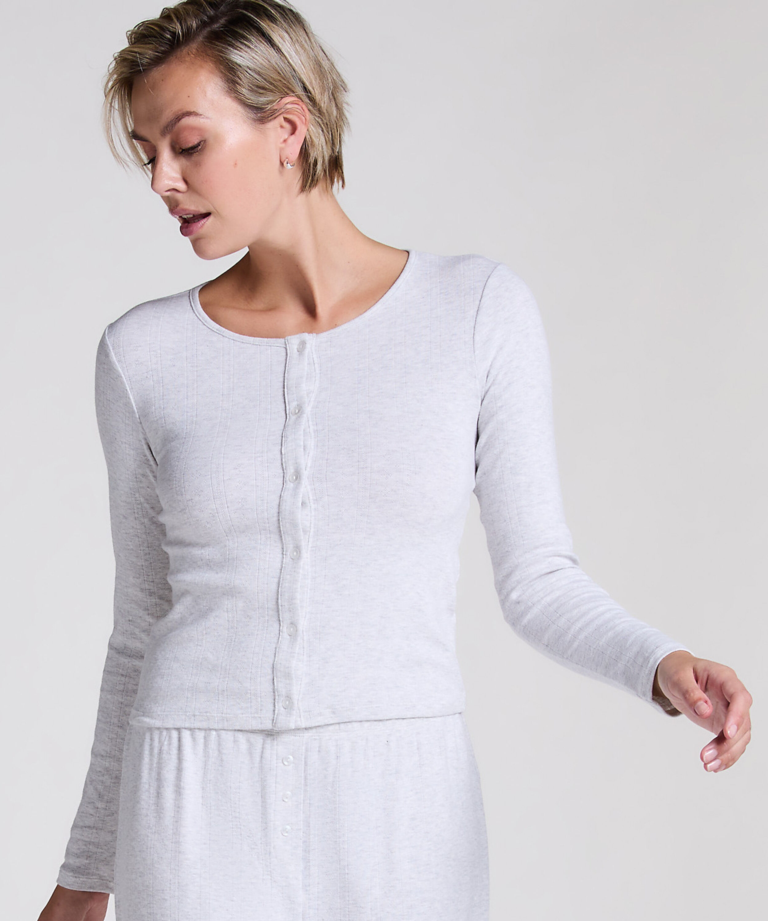 Pyjama Top, Grey
