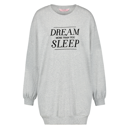 Long-sleeved nightshirt, Grey
