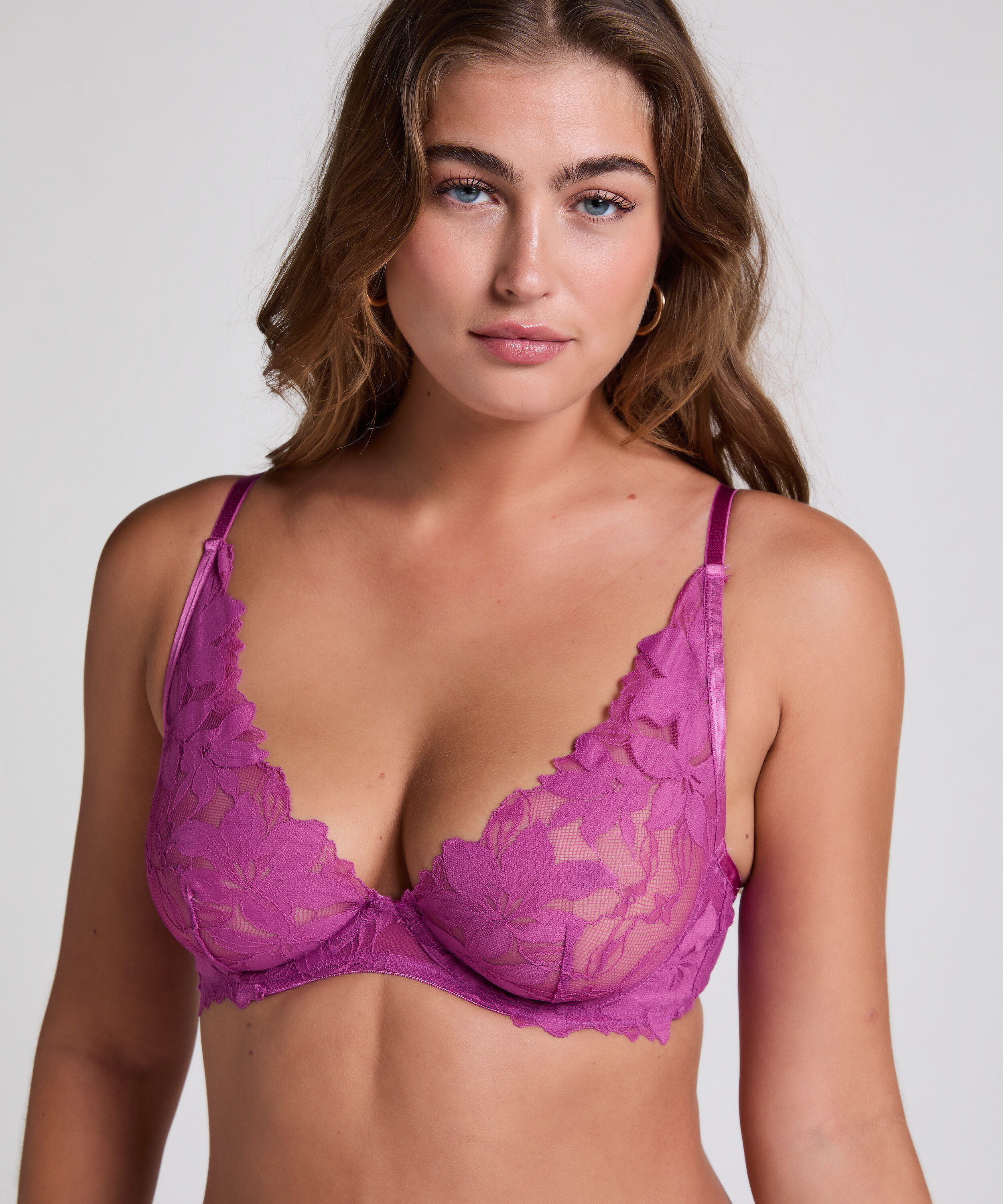 Ingrid Non-Padded Underwired Bra, Purple Ingrid Non-Padded Underwired Bra, Purple