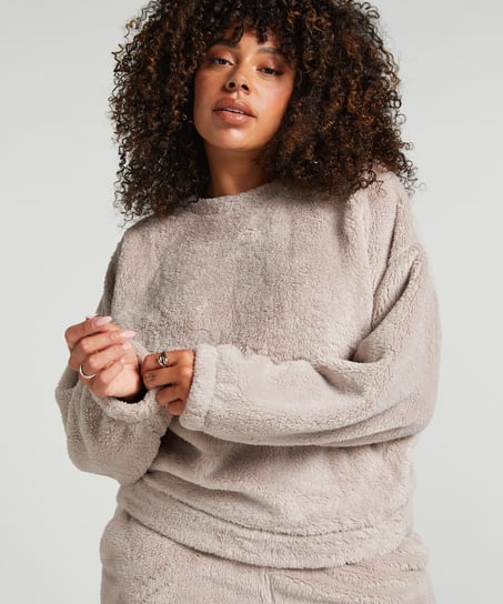 Fleece Snuggle Top, Grey