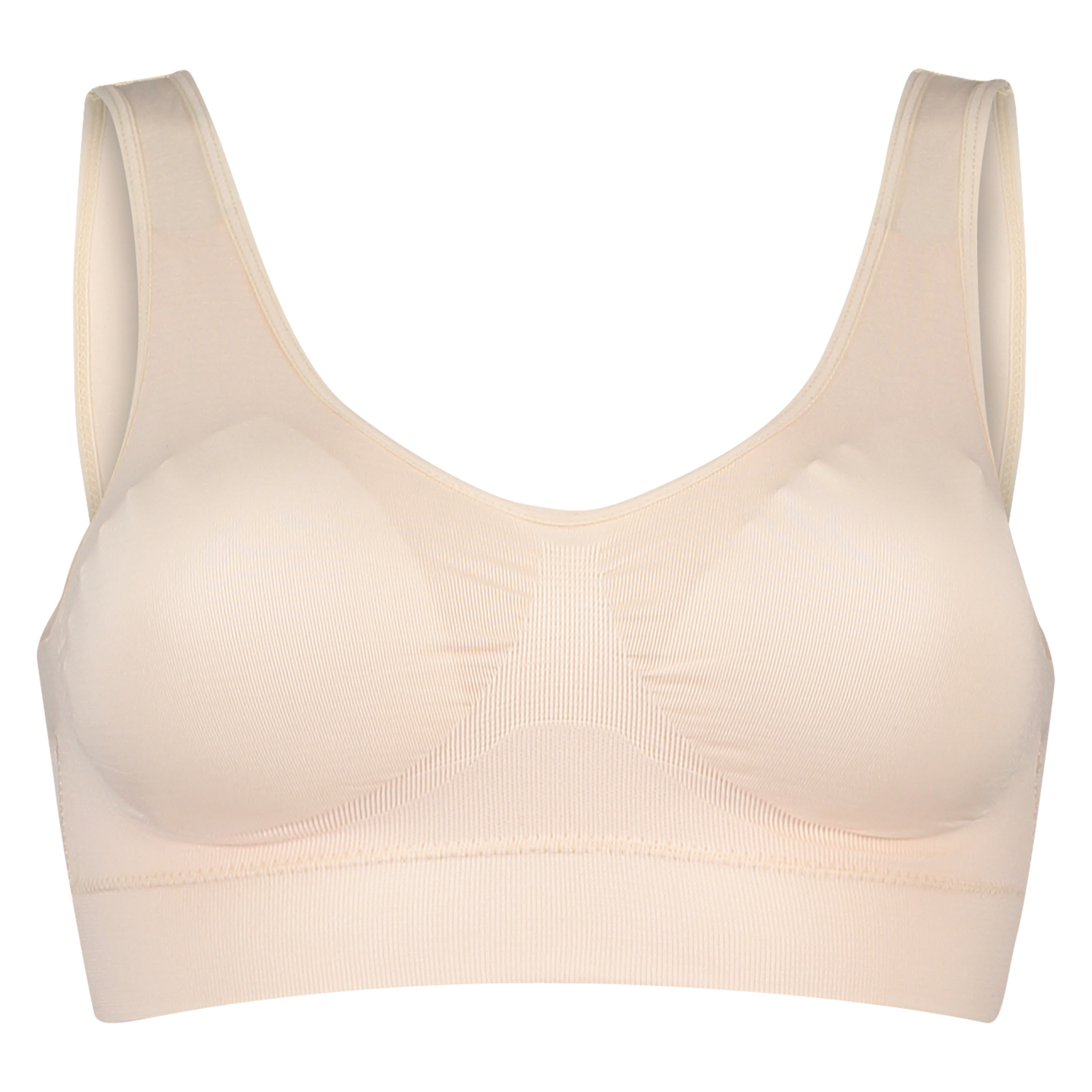 Seamless Crop Top, Beige, main