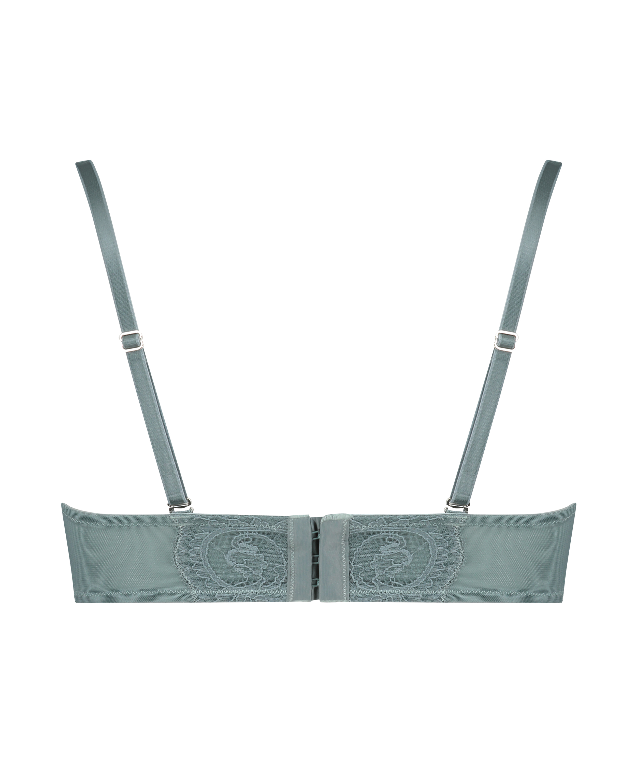 Sierra padded strapless underwired bra, Green, main