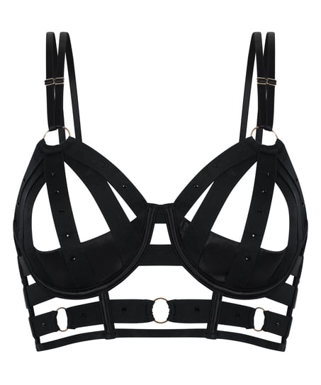 Athena Non-Padded Underwired Longline Bra, Black