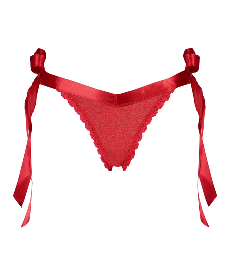 Berry Extra Low Rise Thong, Red