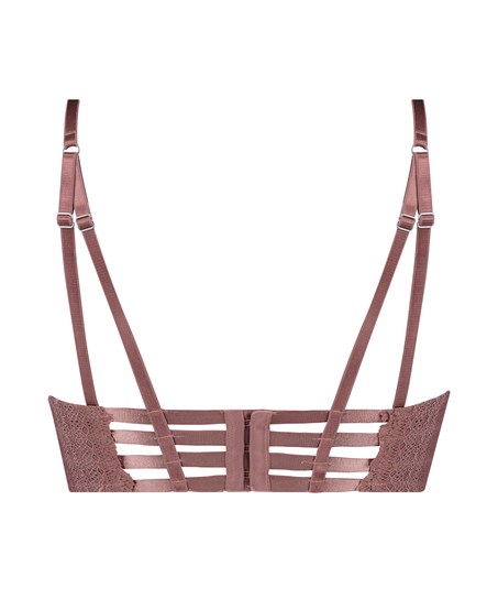 Chynna padded push-up longline underwired bra, Purple