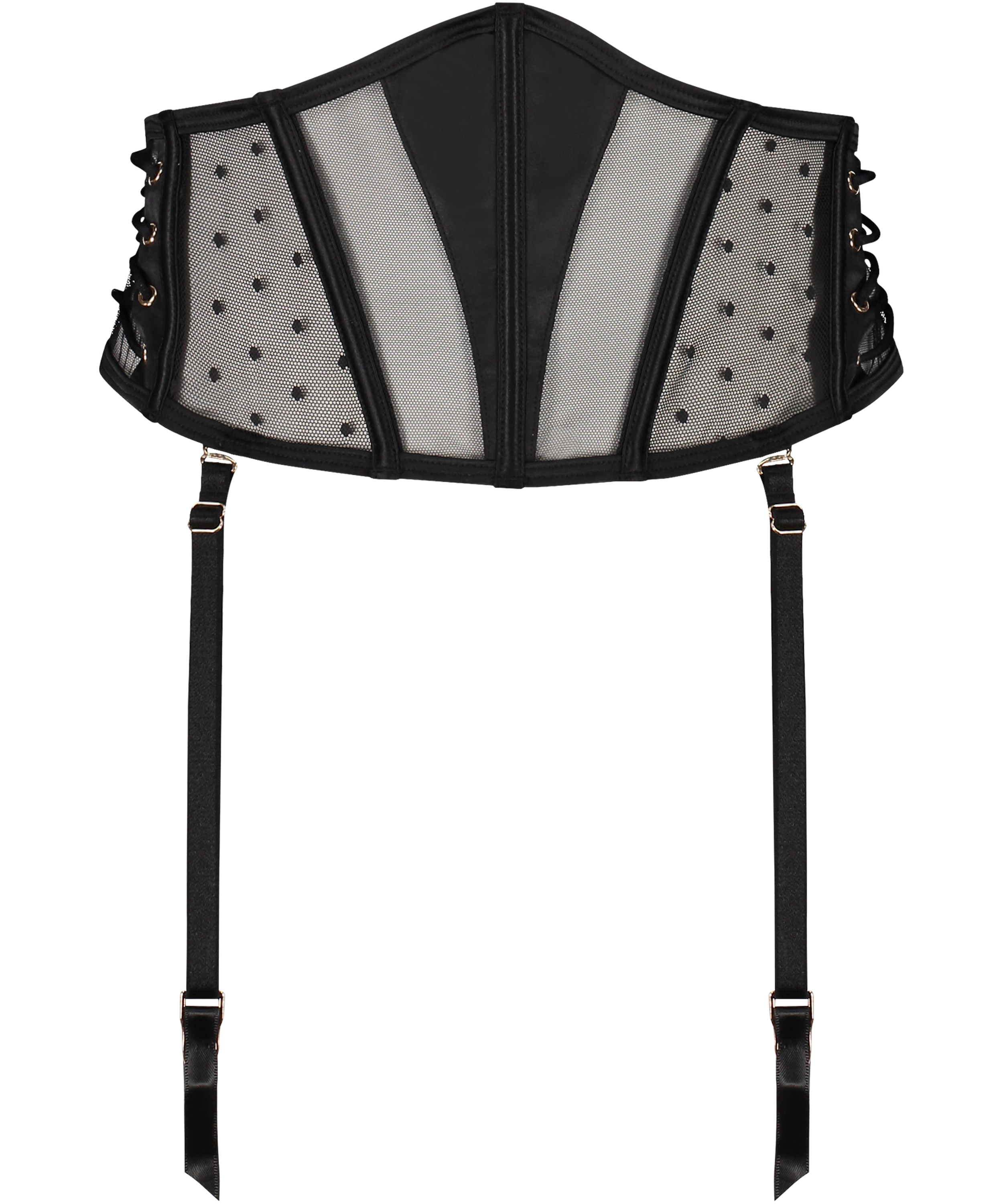 Lulu Suspender belt, Black, main