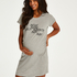 Short-Sleeved Maternity Nightshirt, Grey