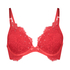 Pauline Padded Push-Up Underwired Bra, Red