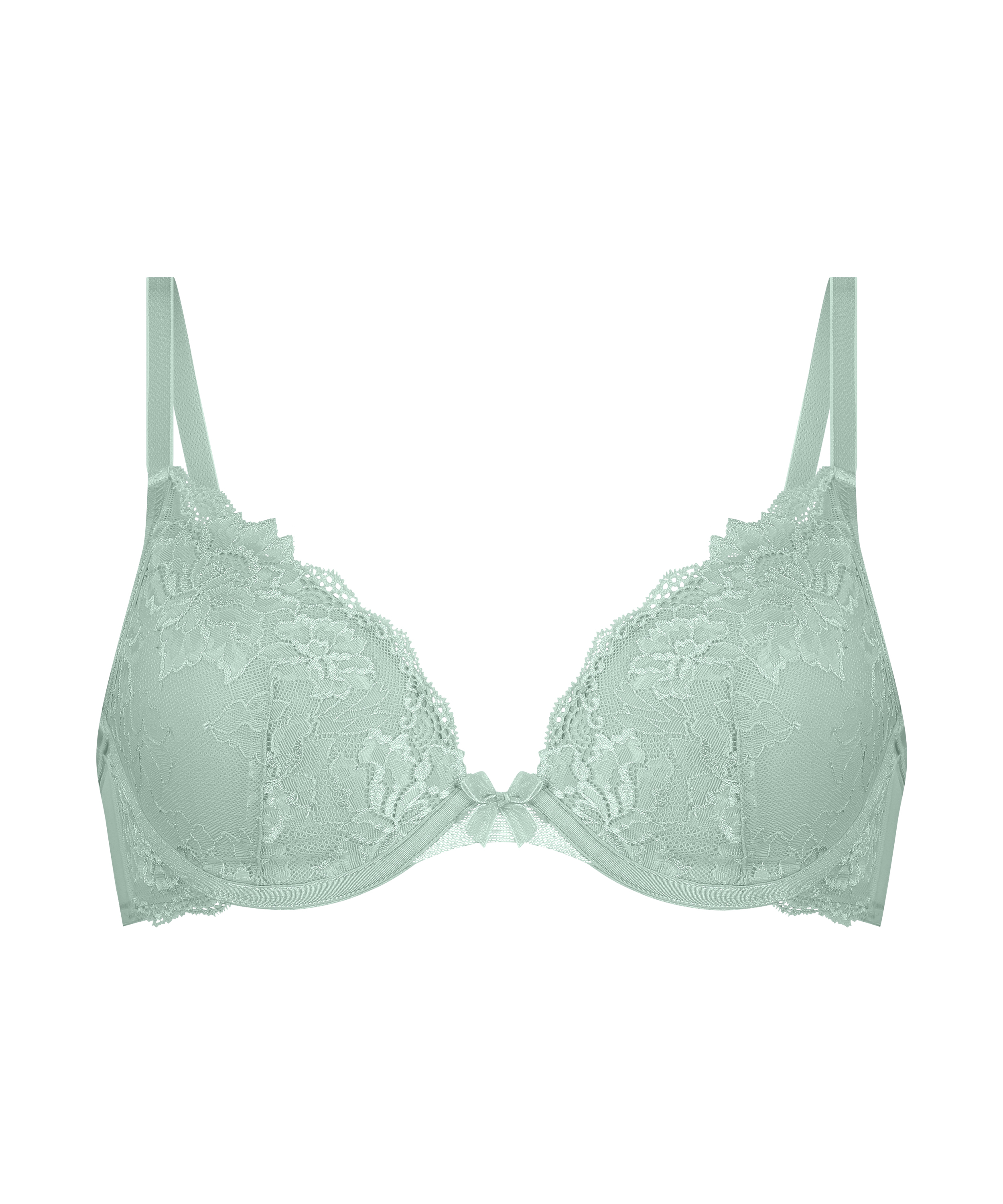 Ida Padded Underwired Bra, Green, main