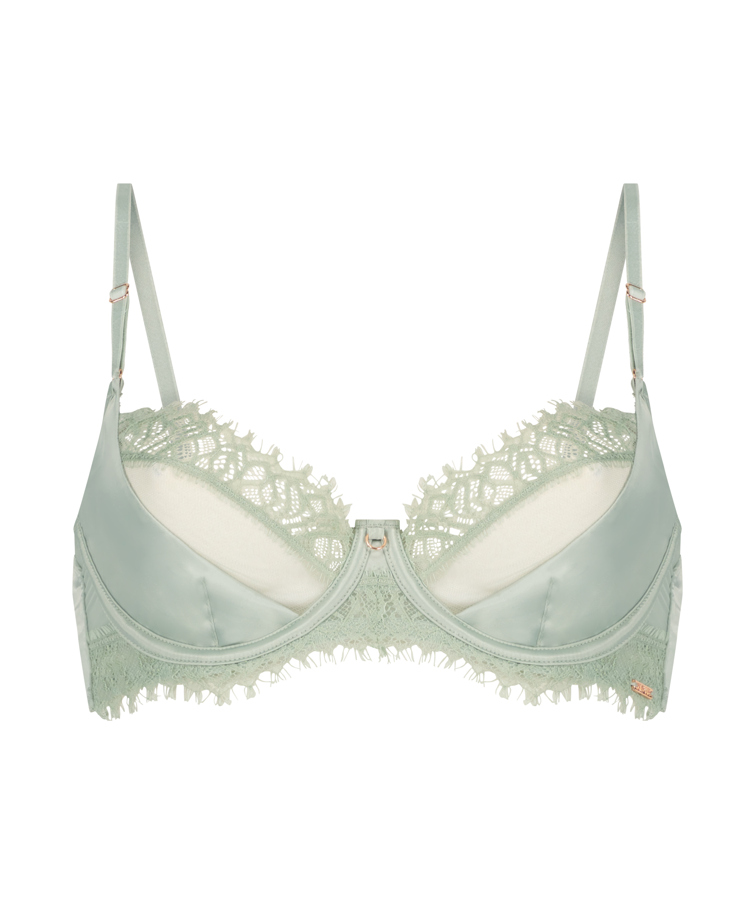 Aiko Non-Padded Underwired Bra, Green, main