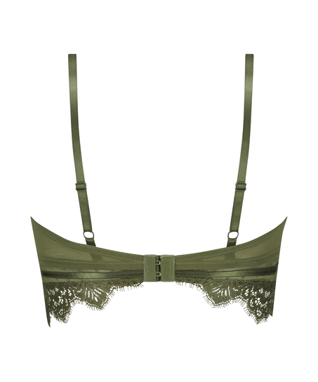 Marilee Padded Underwired Longline Bra, Green