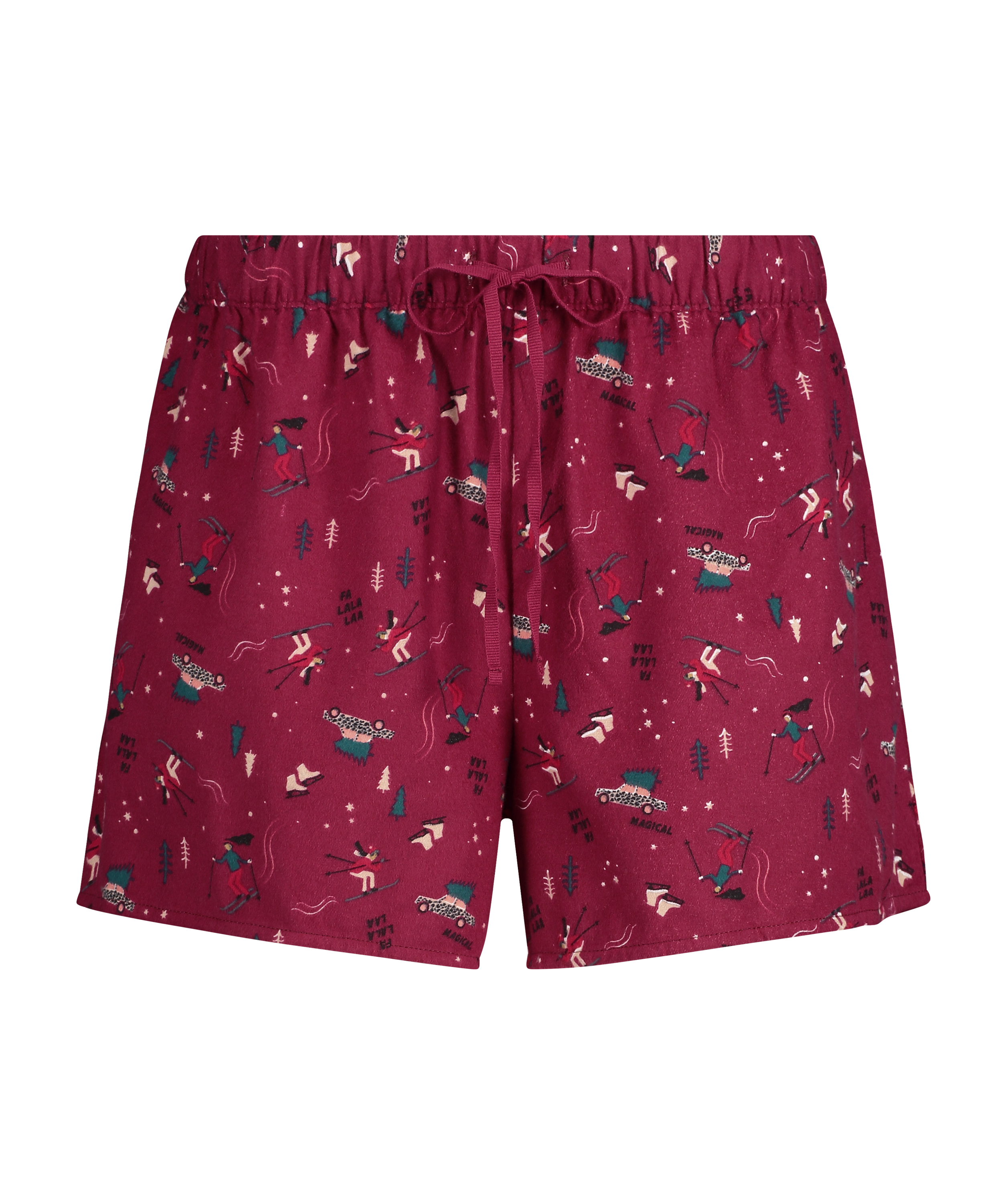 Twill Shorts, Red, main