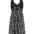 Nora Lace Slip Dress, Black