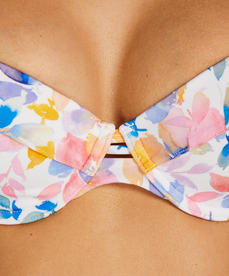 Palma Padded Underwired Bikini Top, White