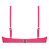 Scallop padded underwired bikini-top, Pink