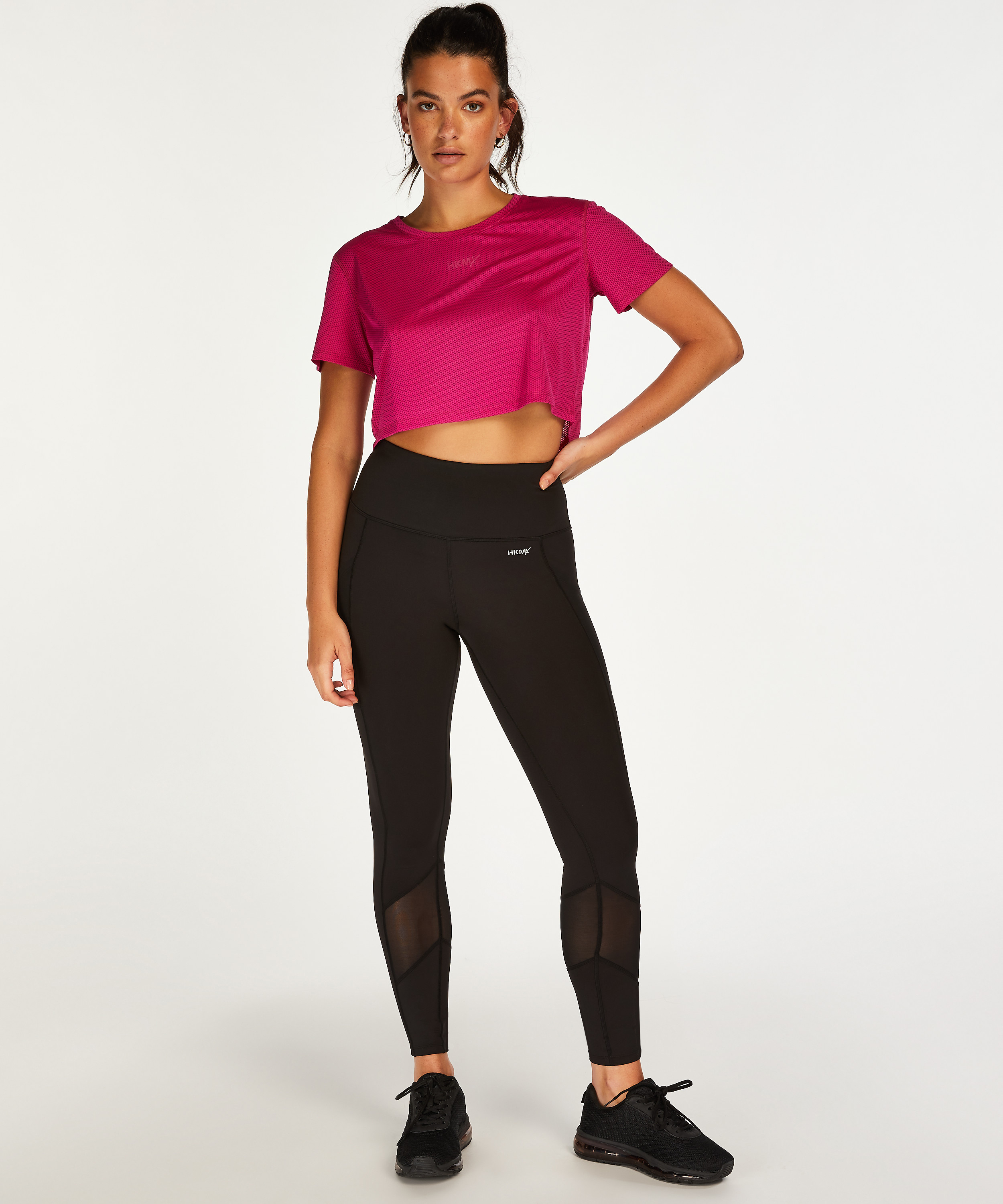 HKMX Mesh Crop Top, Pink, main
