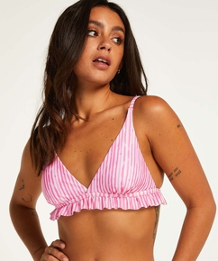Julia Triangle Bikini Top, Pink