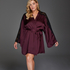 Nadia Satin Kimono, Red