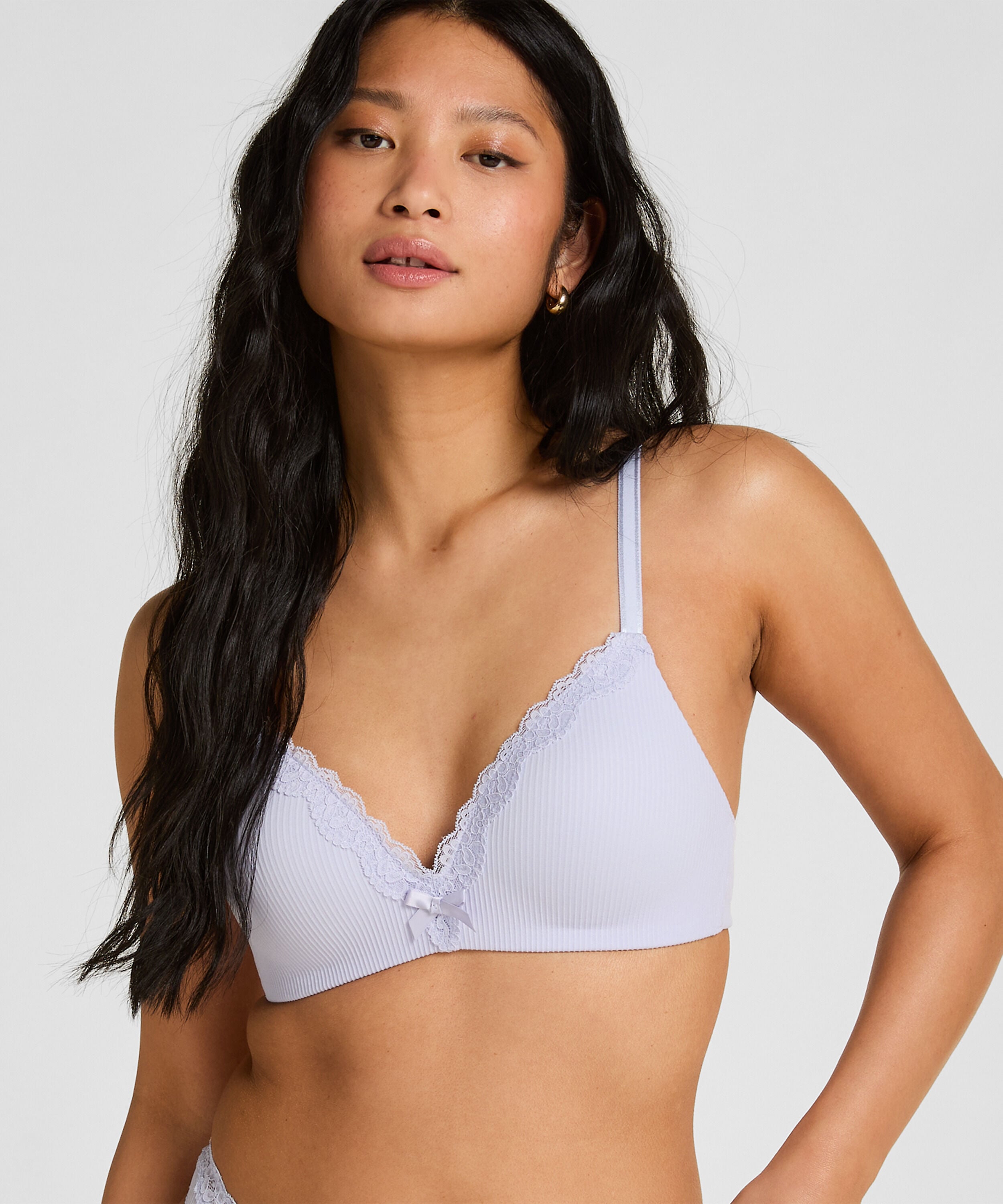 Lola Padded Non-Wired Bra, Purple Lola Padded Non-Wired Bra, Purple