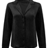 Velours Long-Sleeved Jacket, Black