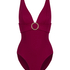 Crinkle Ring Bathingsuit, Red