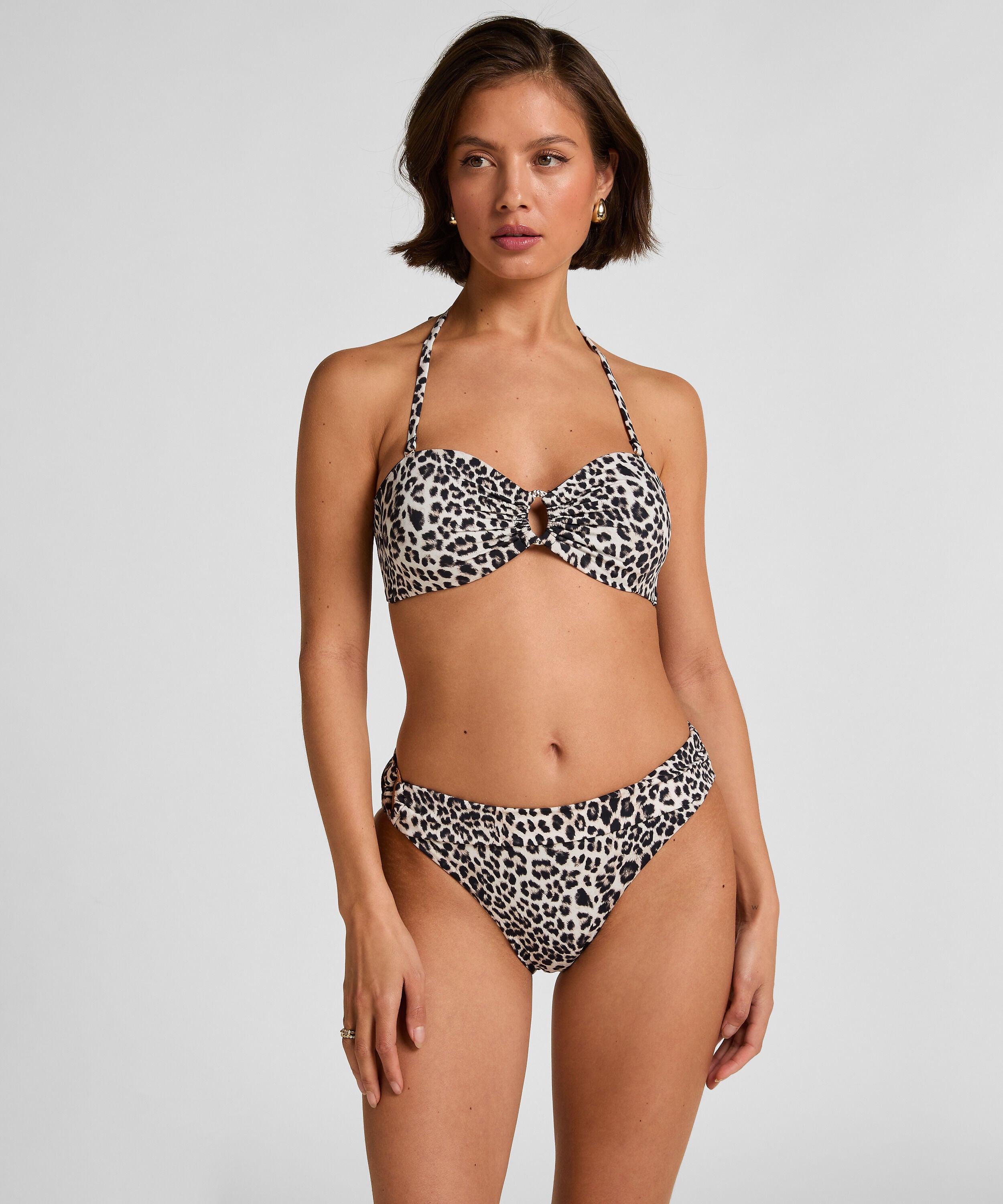 Bikini Bottom Leopard, Black Bikini Bottom Leopard, Black
