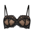 Daisy Padded Strapless Underwired Bra, Black