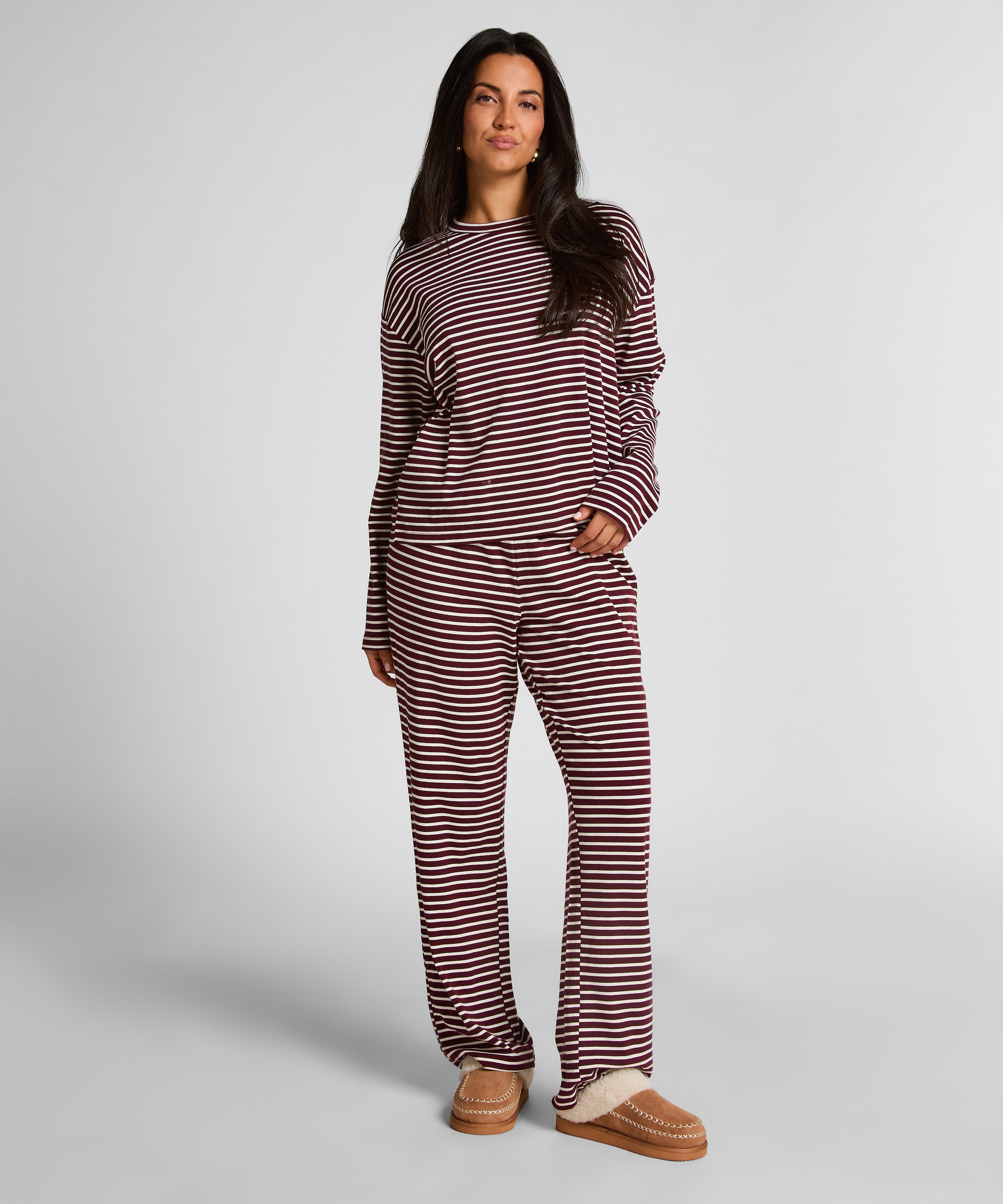 Pyjamaset Cotton Jersey, Purple, main
