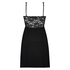 Modal Lace Slip Dress, Black