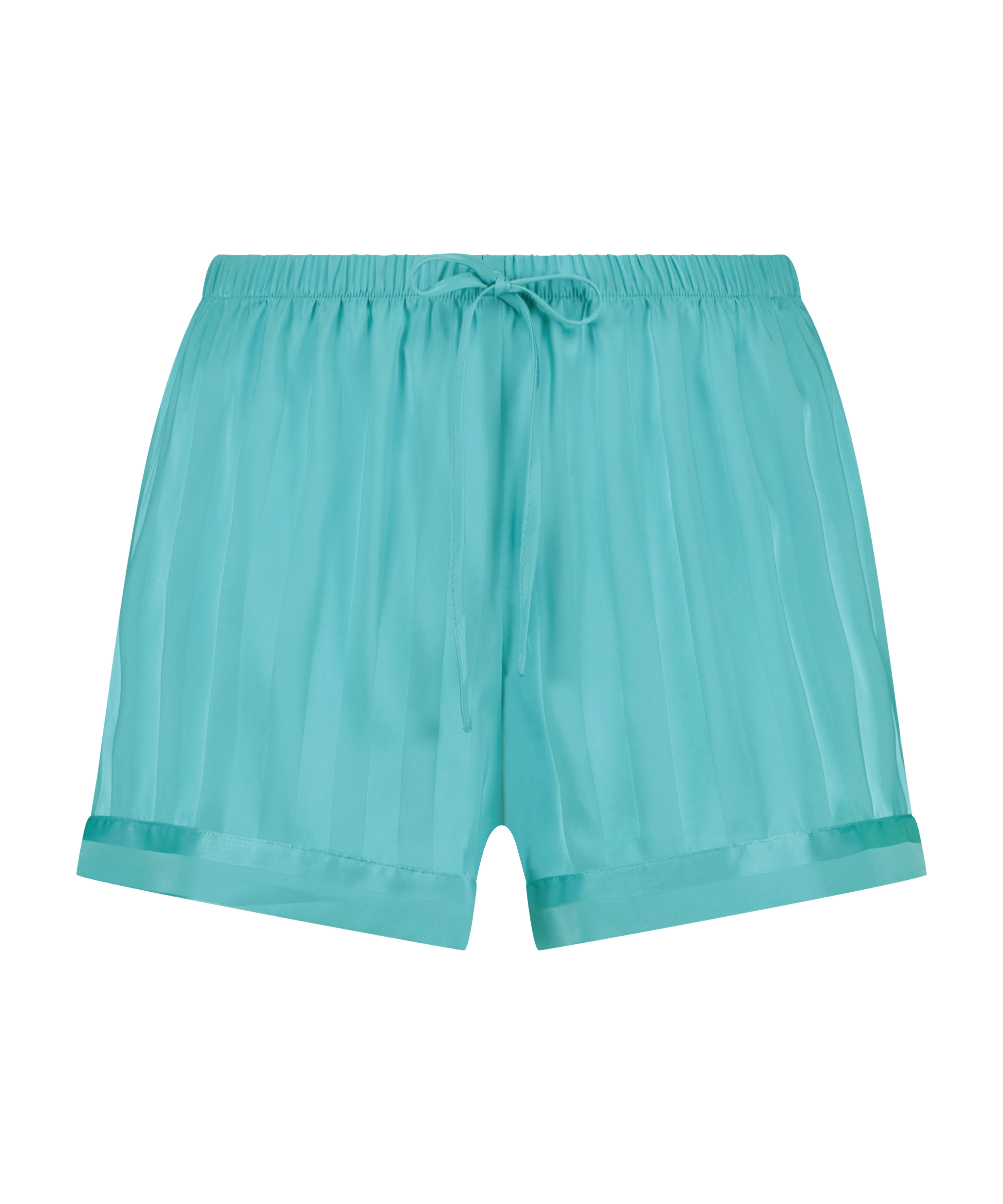 Satin pyjama shorts, Blue, main