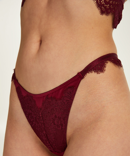 Violet High Leg Thong, Purple