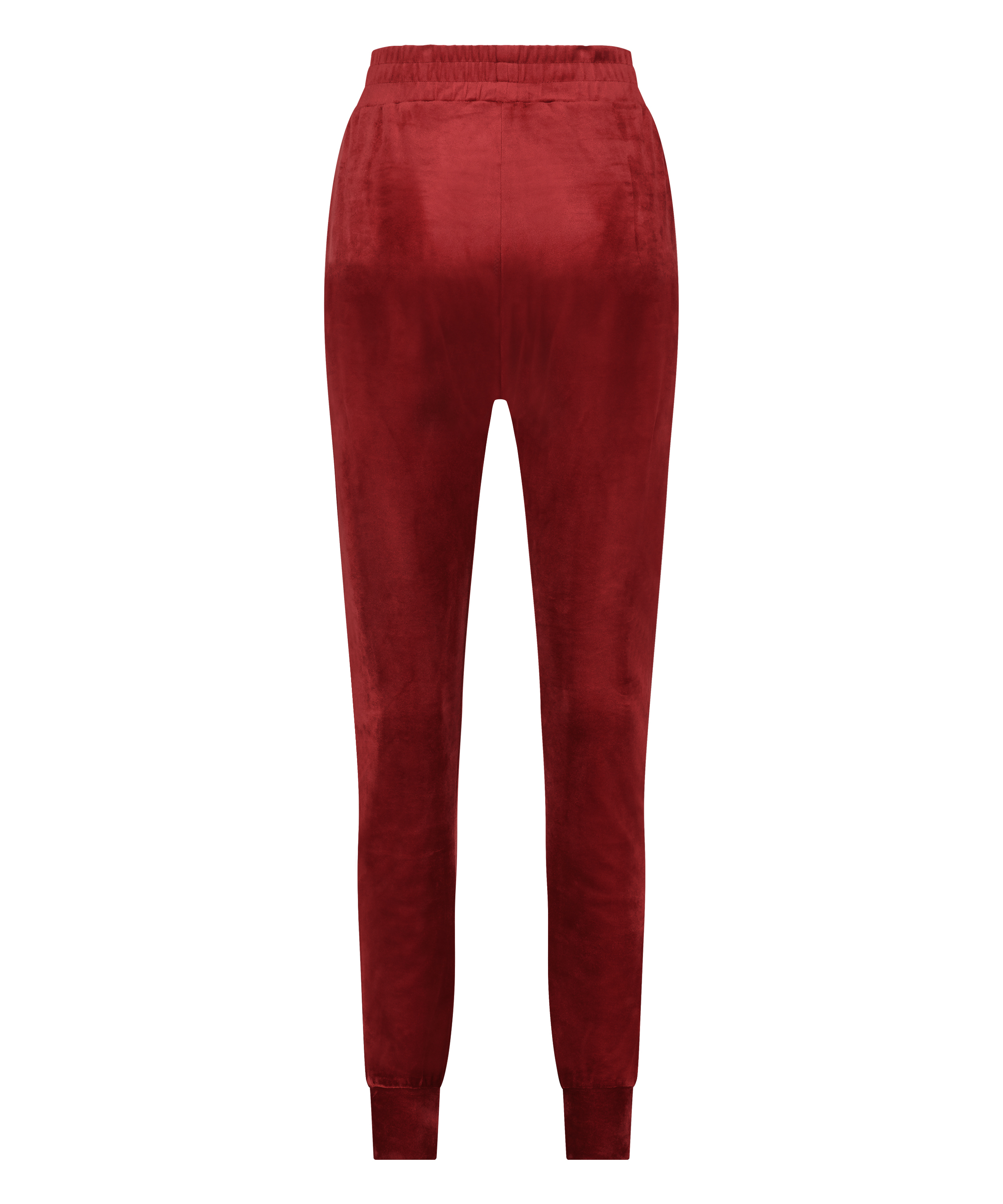 Velours Jogging Pants, Red, main
