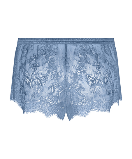 Delphine Lace Shorts, Blue