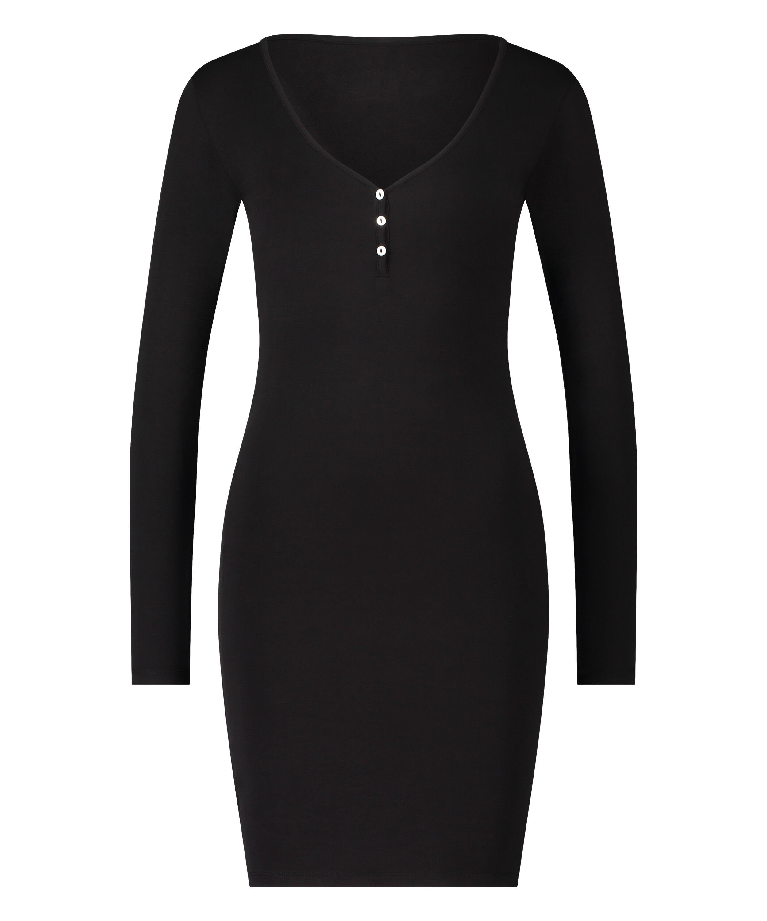 Henley Nightshirt, Purple