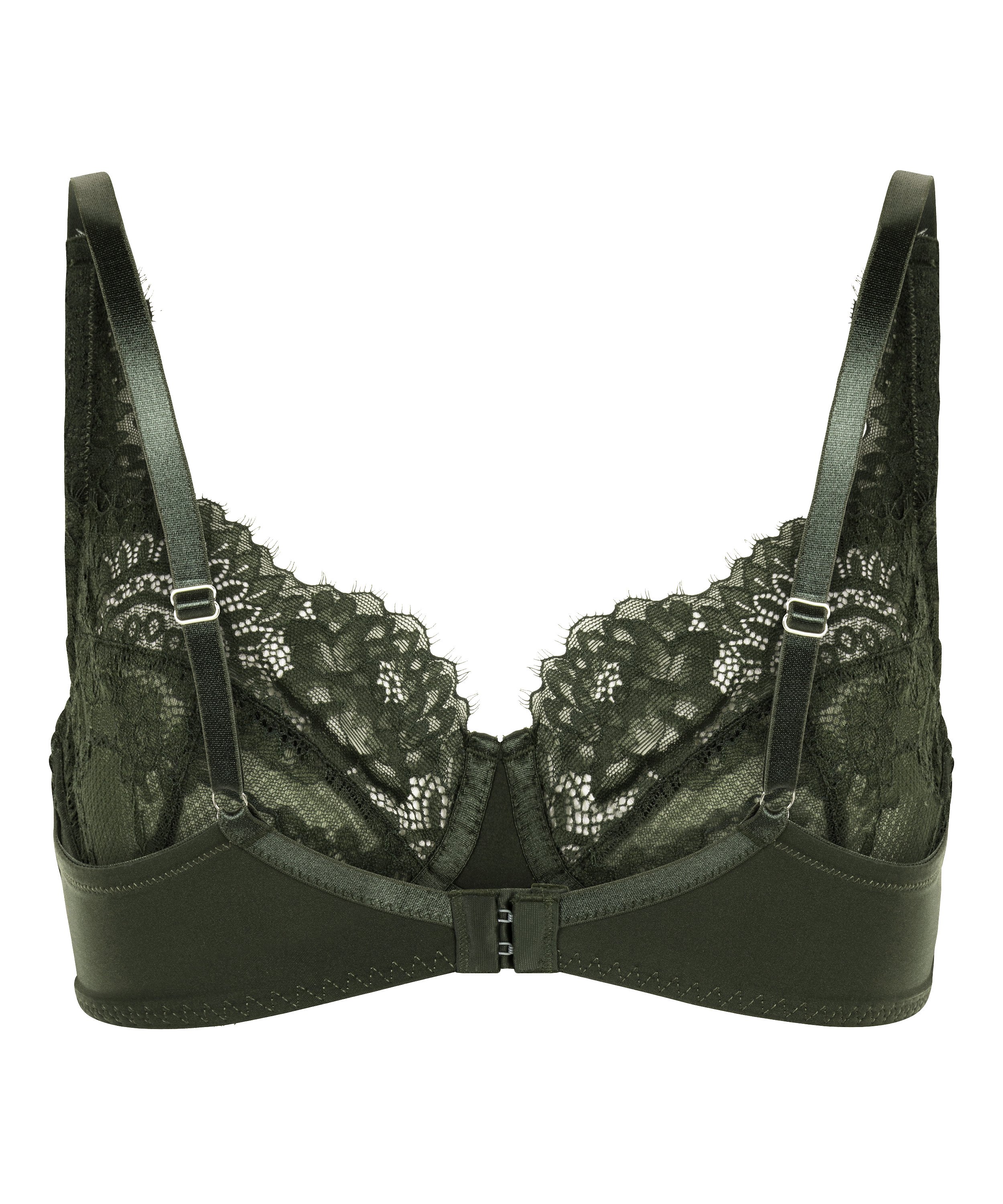 Amara Non-Padded Underwired Bra, Green, main