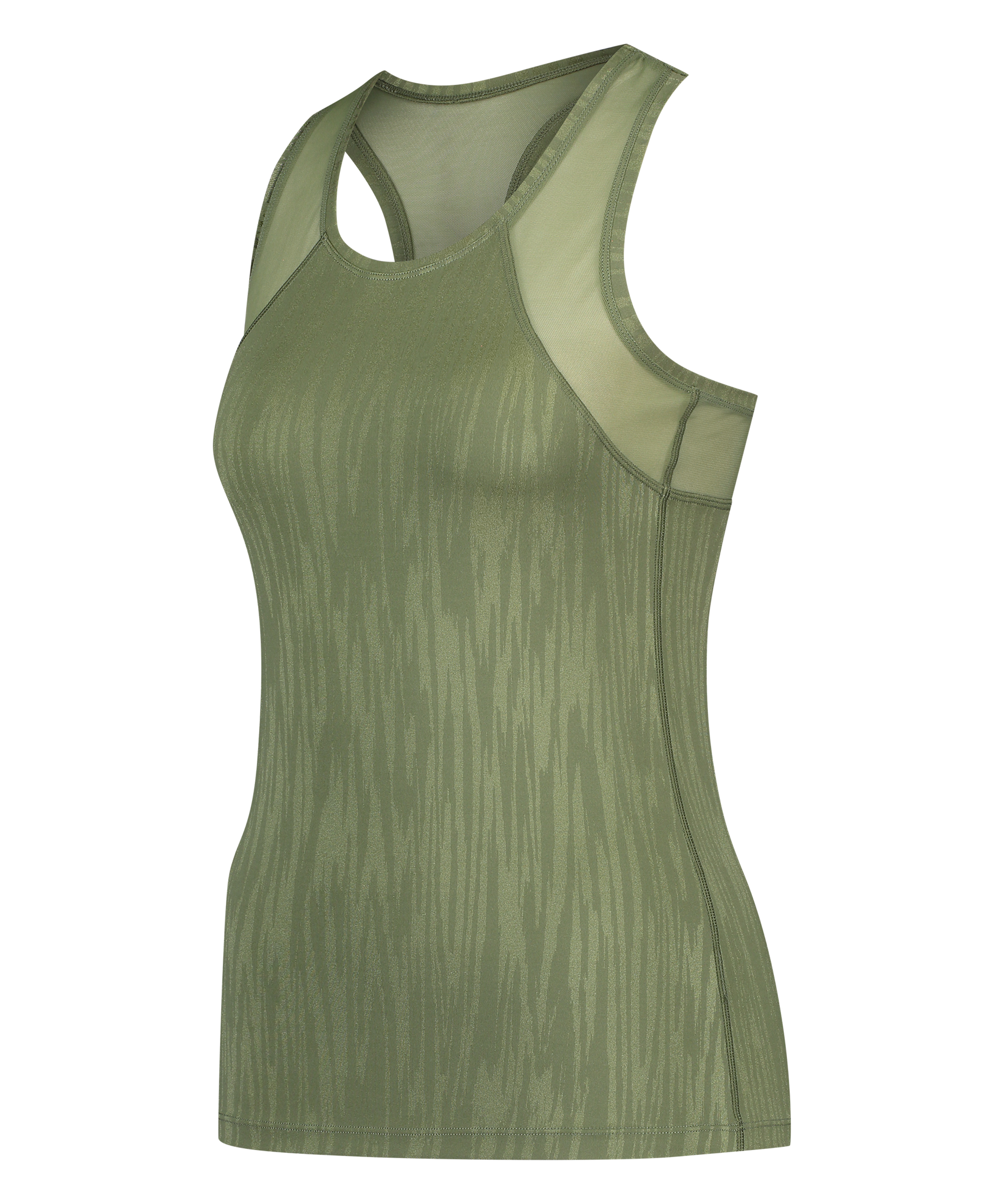 HKMX Sport slim fit tank top, Green, main