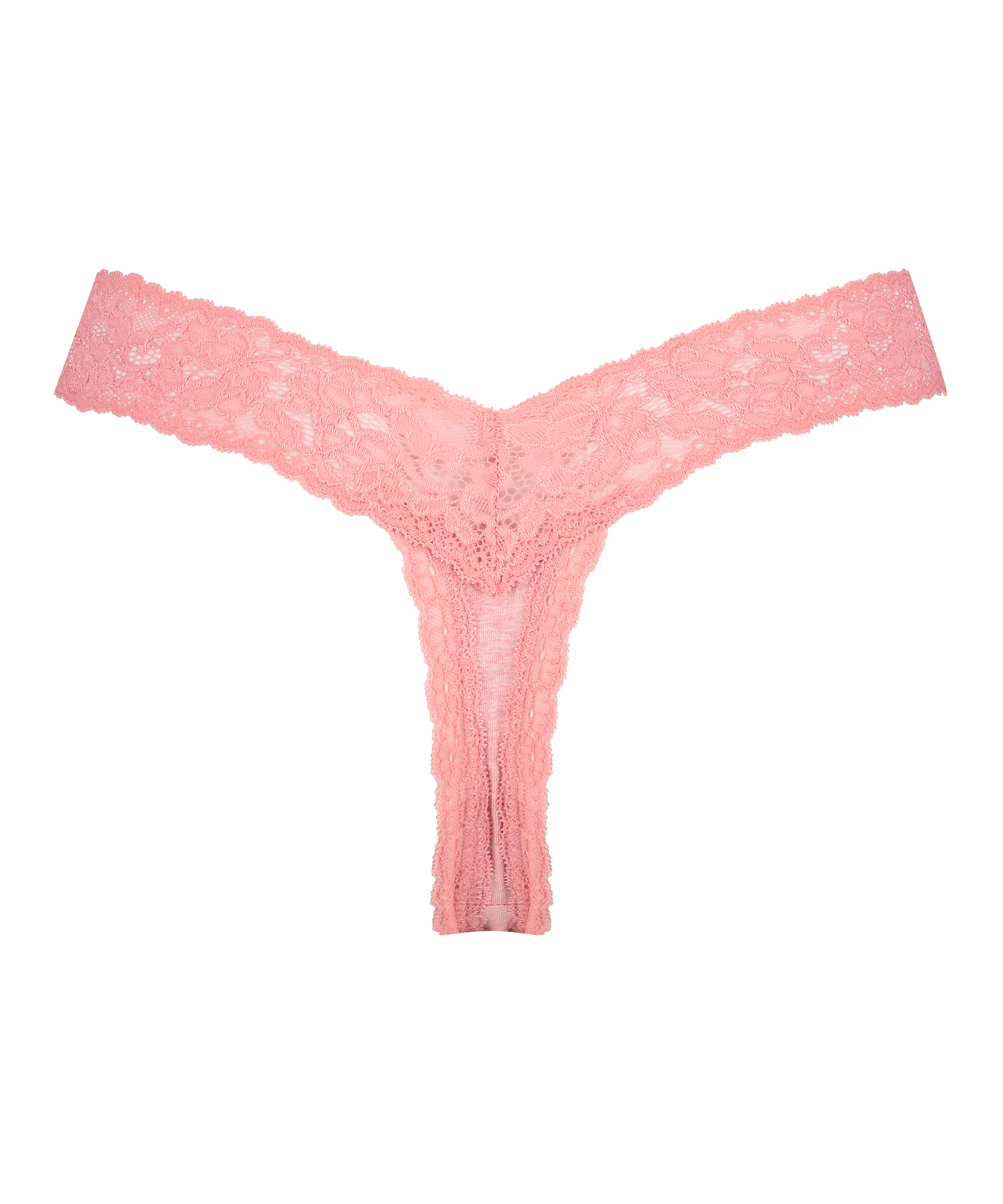 Cotton extra low thong, Pink, main