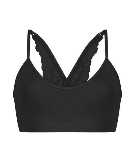 Marine Seamless Bralette, Black