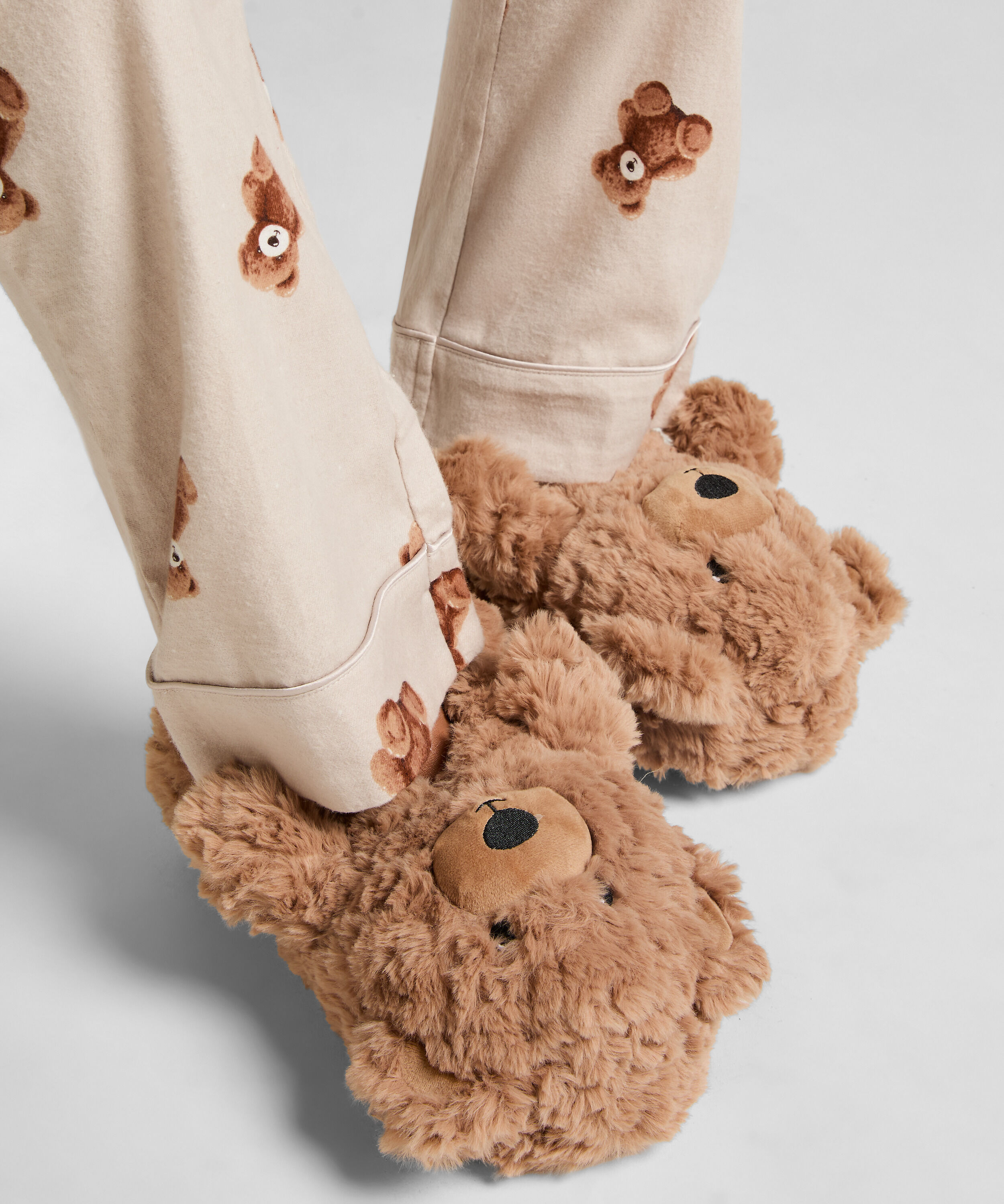 Slippers Teddy Bear, Beige Slippers Teddy Bear, Beige