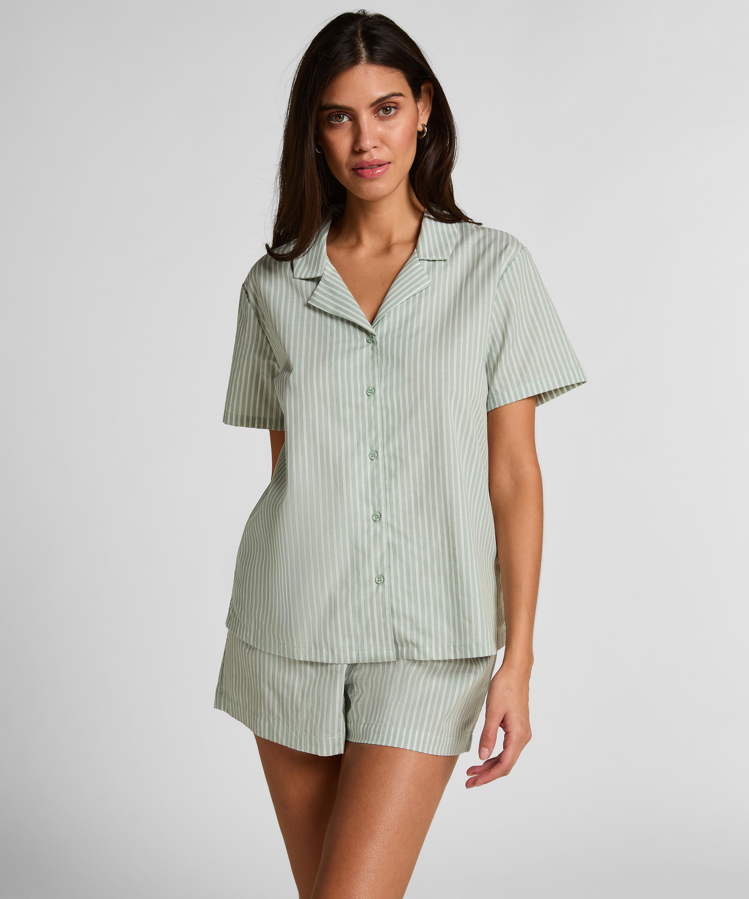 Jacket Woven Stripe, Green, main