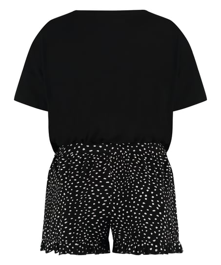 Short Pyjama Set, Black