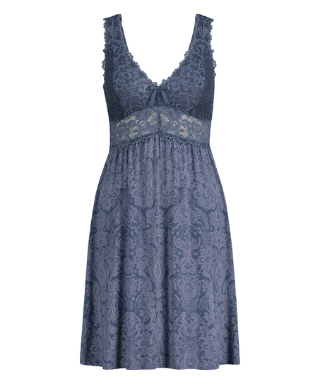 Nora Slip Dress, Blue