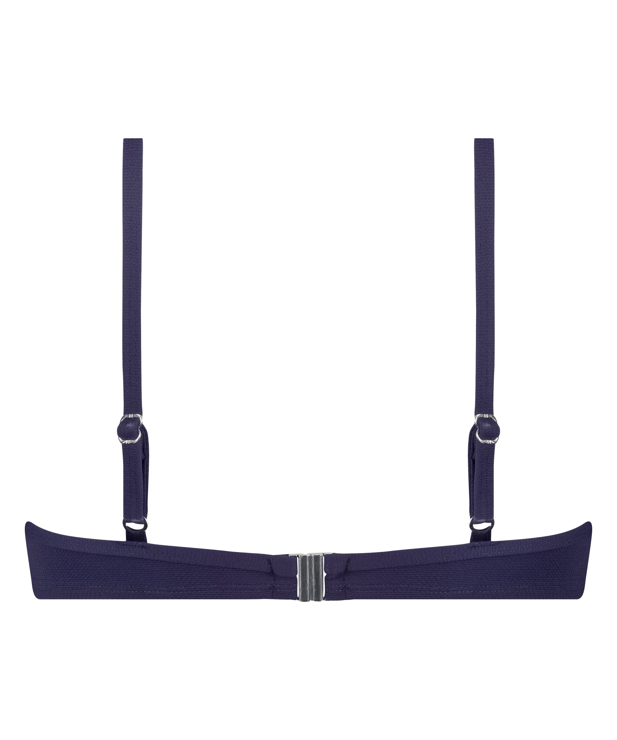 Scallop padded underwired bikini-top, Blue, main