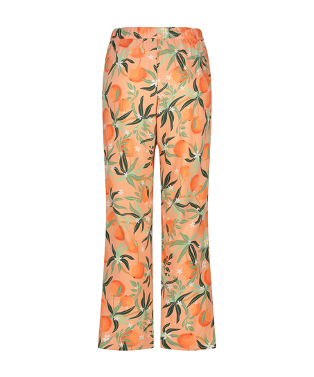 Woven Pyjama Pants, Orange