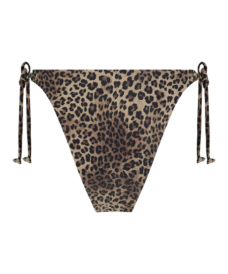Cannes Cheeky Tanga Bikini Bottoms, Brown