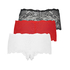 3-Pairs of boxers Rosie, Red