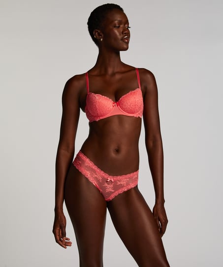 V-shape Mesh Brazilian, Pink